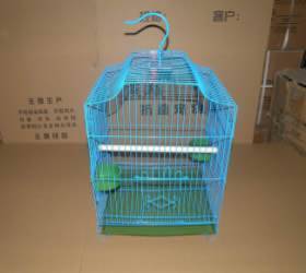 Pet cage with a portable hook.